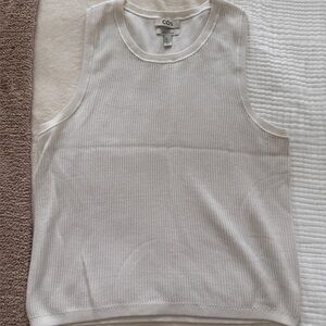 COS Sleeveless Relaxed Textured Knit Cotton Vest